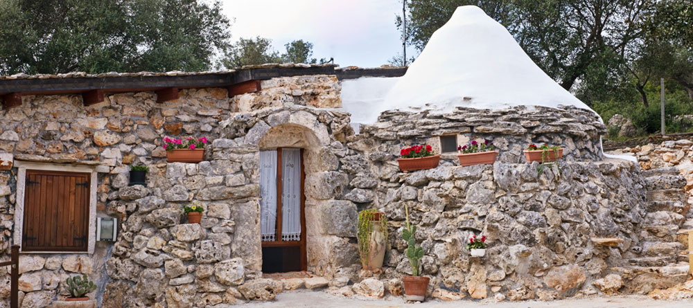 Traditional Italian brick house